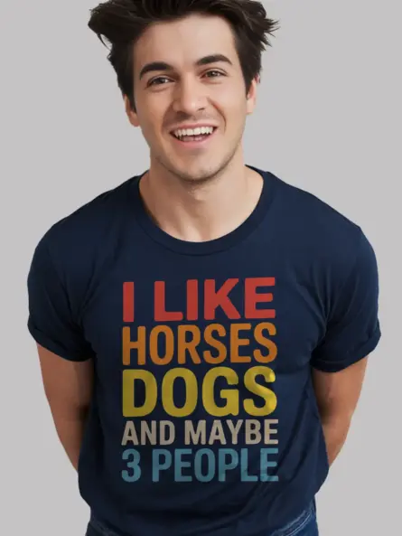 Funny Horse Lover Shirt – Vintage Sarcastic Animal Tee Gift - Image 9