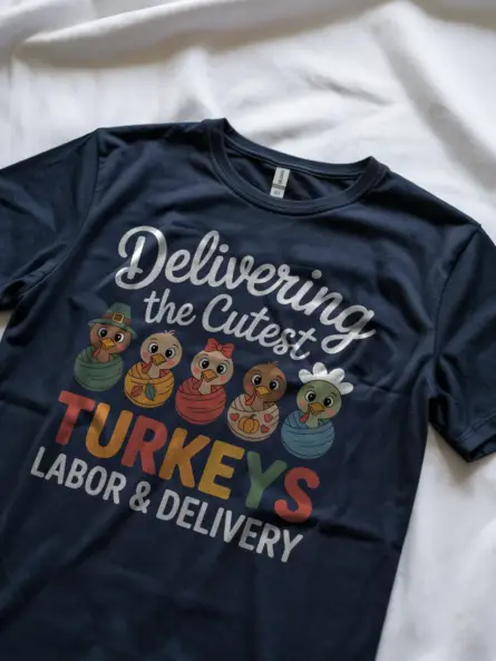 Adorable Labor and Delivery Nurse Thanksgiving Shirt Gift - Image 8