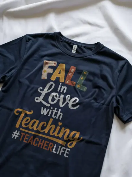 Fall Teacher T-Shirt – Cozy Autumn Vibes for Classroom Style - Image 8