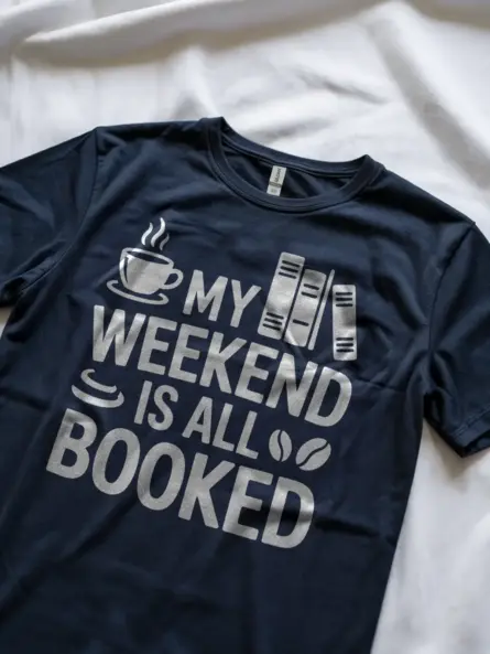 Weekend Book Lover Shirt – Bold Minimalist Tee for Readers - Image 8