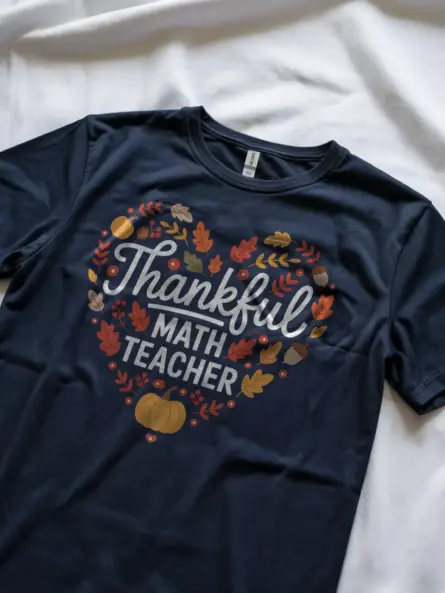 Thankful Math Teacher Shirt – Cute Fall Gift for Educators - Image 8