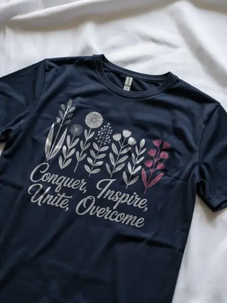 Empowering Breast Cancer Awareness Shirt – Botanical Floral Tee - Image 8