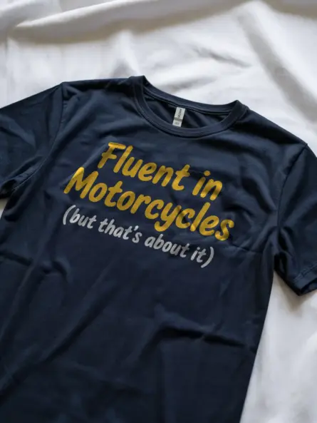 Funny Motorcycle T Shirt – Bold Minimalist Biker Statement Tee - Image 8
