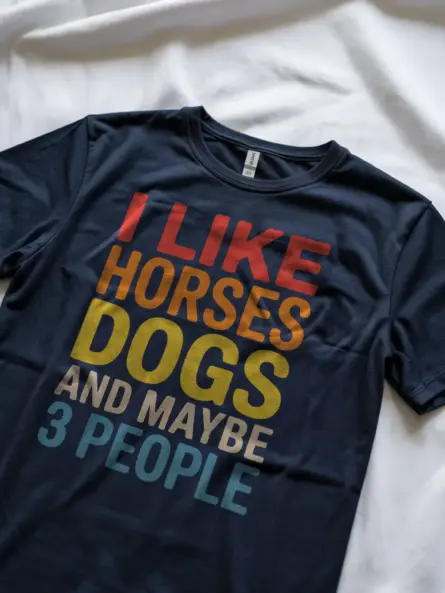 Funny Horse Lover Shirt – Vintage Sarcastic Animal Tee Gift - Image 8