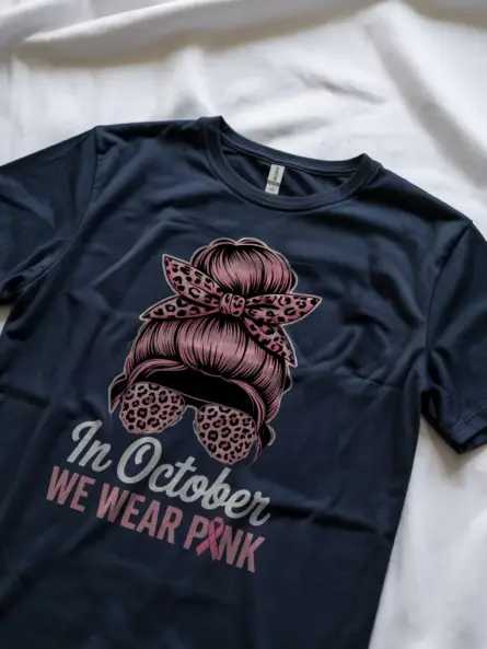Bold In October We Wear Pink Shirt – Trendy Breast Cancer Tee - Image 8