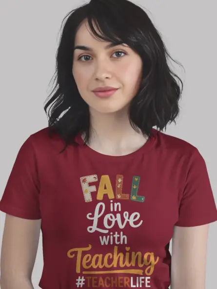 Fall Teacher T-Shirt – Cozy Autumn Vibes for Classroom Style - Image 12