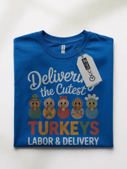 Adorable Labor and Delivery Nurse Thanksgiving Shirt Gift - Image 10