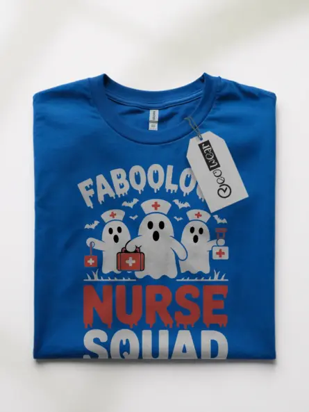 Faboolous Nurse Squad Funny Halloween Nurse T-Shirt for 2025 - Image 10