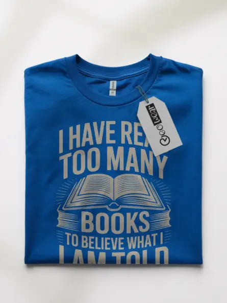 Vintage Books Lover Shirt – Bold Quote Tee for Critical Thinkers - Image 10
