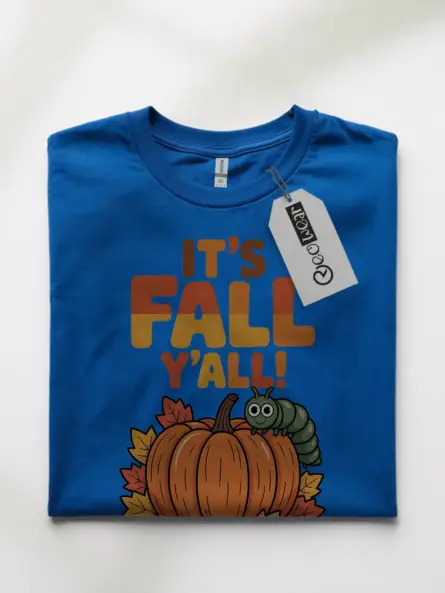 Adorable Cute Fall Teacher T-Shirt – Pumpkin & Caterpillar Design - Image 10
