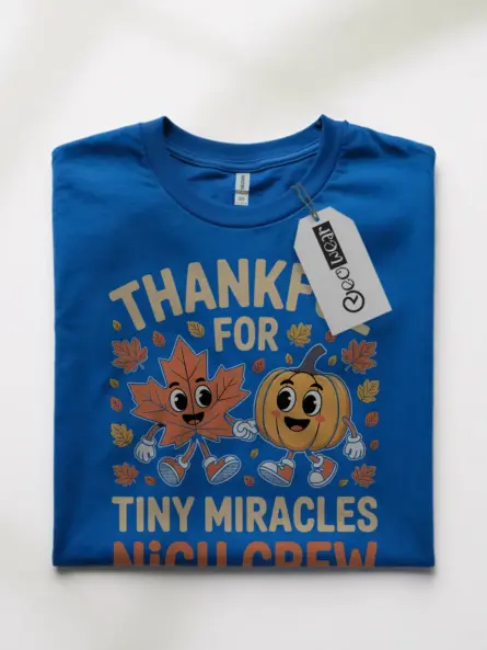 Adorable Thankful Nurse Shirt – Tiny Miracles NICU Fall Tee - Image 10