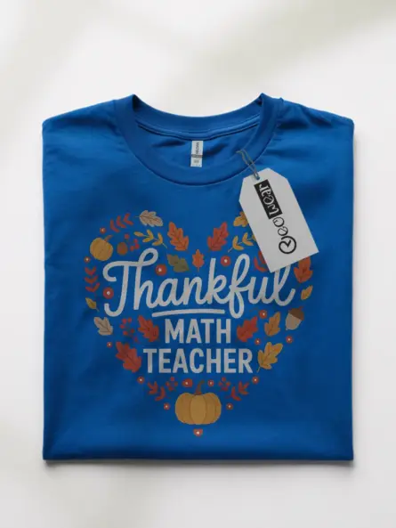 Thankful Math Teacher Shirt – Cute Fall Gift for Educators - Image 10