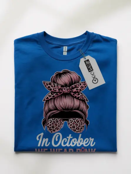 Bold In October We Wear Pink Shirt – Trendy Breast Cancer Tee - Image 10