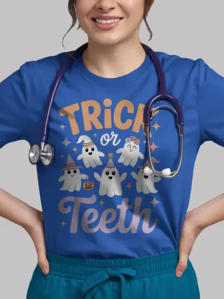 Trick or Teeth Halloween Dental Shirt – Funny & Cute Dentist Tee - Image 12