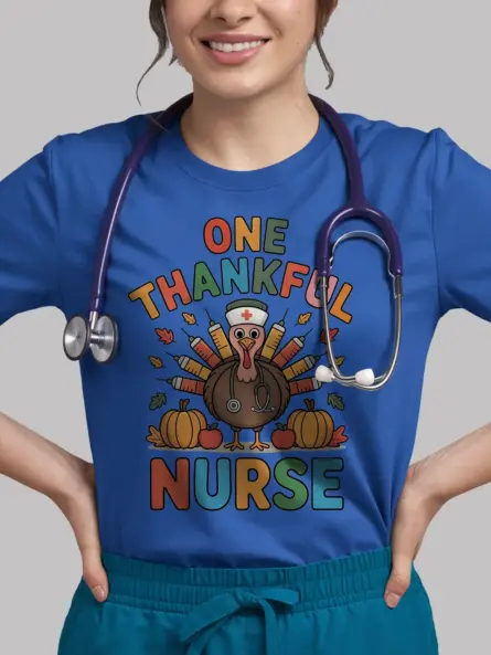 One Thankful Nurse Shirt – Adorable Fall Nurse Appreciation Tee - Image 12