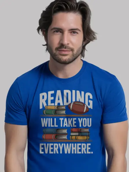 Motivational Student Athlete Reading Shirt – Bold Back to School Tee - Image 12