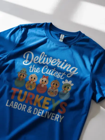 Adorable Labor and Delivery Nurse Thanksgiving Shirt Gift - Image 11