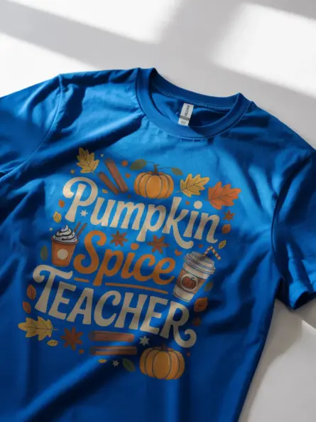 Trendy Pumpkin Spice Teacher Shirt – Cozy Fall Classroom Vibes - Image 11