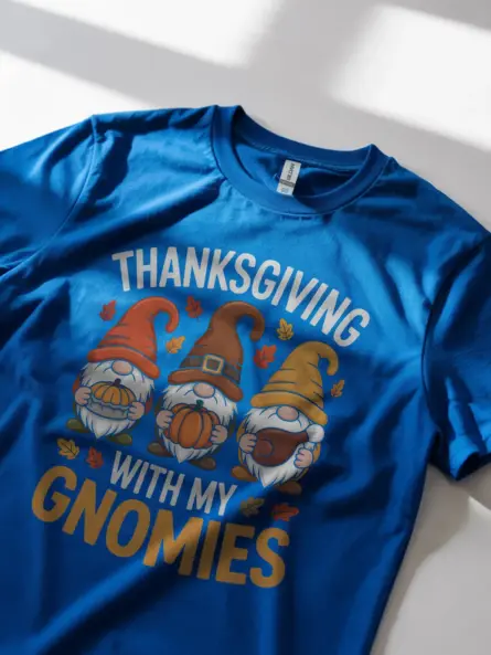 Thanksgiving Gnome T-Shirt – Funny Fall Holiday Top for Gnome Fans - Image 11