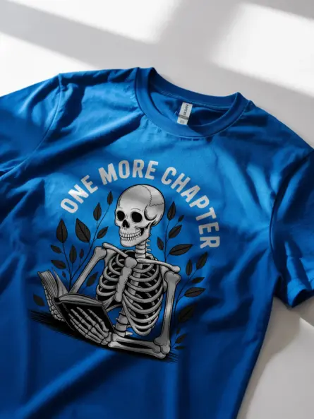 One More Chapter Shirt – Gothic Book Lover Tee for Night Readers - Image 11