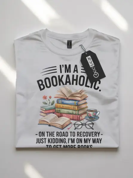 Funny Bookaholic T-Shirt – Cozy Gift for Book Lovers with Humor - Image 10