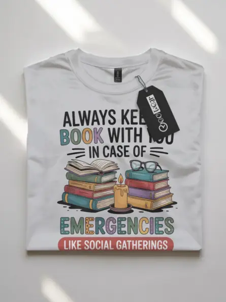 Funny Book Lover TShirt – Perfect for Social Introverts - Image 10