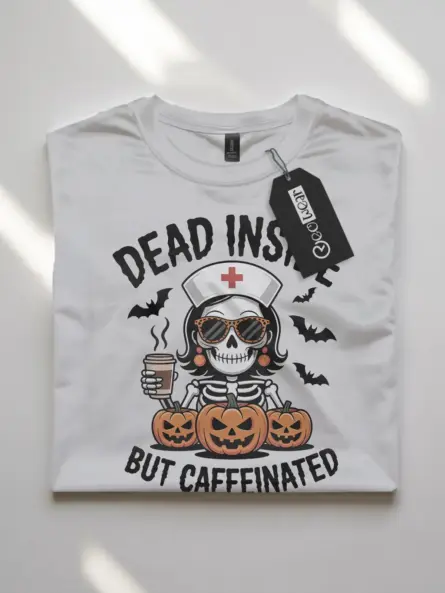 Nurse Halloween Shirt Funny – Spooky Coffee Tee for Night Shift Nurses - Image 10