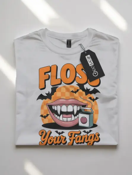 Funny Dental Halloween Shirt – Vampire Floss Graphic Tee - Image 10