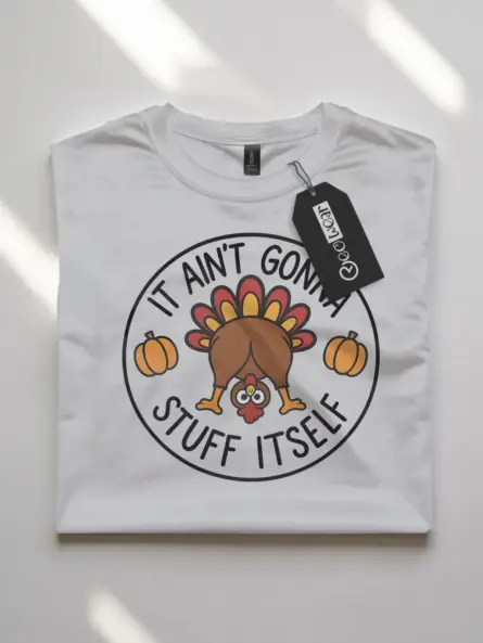Thanksgiving Funny TShirt – Bold Turkey Humor Tee for Foodie Fans - Image 10