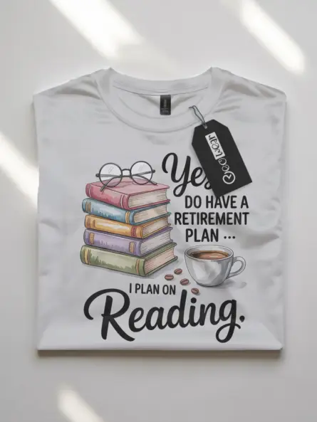 Cozy Retired Book Lover T-Shirt – Funny Reading Gift for Seniors - Image 10