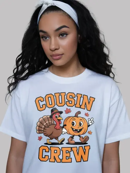 Thanksgiving Kids Shirt – Fun Cousin Crew Holiday Tee for Group Photos - Image 12