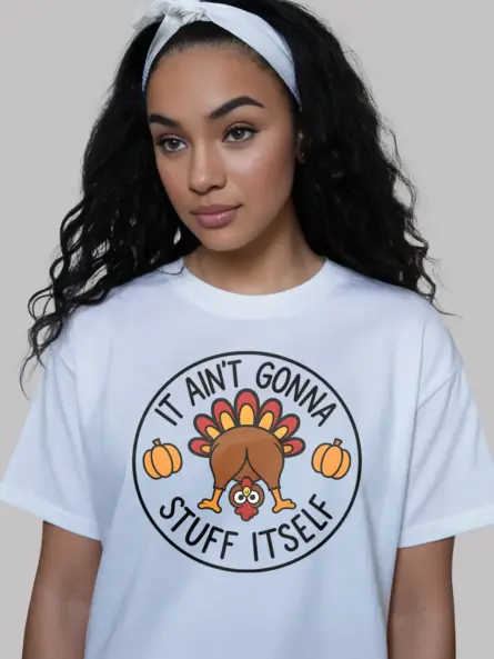 Thanksgiving Funny TShirt – Bold Turkey Humor Tee for Foodie Fans - Image 12