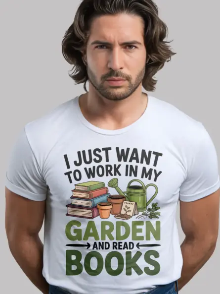 Cozy Garden and Reading T-Shirt – Perfect Gift for Bookish Gardeners - Image 12