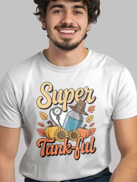 Super Tank-ful Thanksgiving Respiratory Therapist Shirt - Image 12