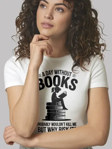 Bold Book Lover Shirt – Funny Reading Quote Tee for Girls - Image 12