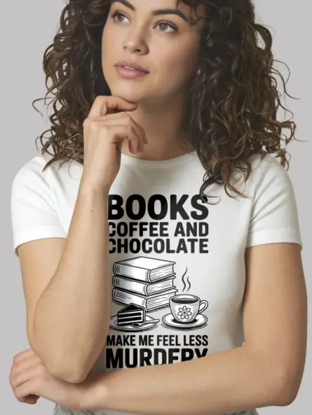 Witty Dark Academia Book Lover T-Shirt – Cozy Goth Humor - Image 12