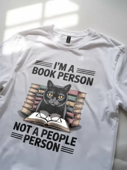 Funny Book Person T-Shirt for Introverts – Bold Dark Humor Tee - Image 11
