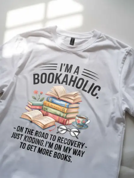 Funny Bookaholic T-Shirt – Cozy Gift for Book Lovers with Humor - Image 11
