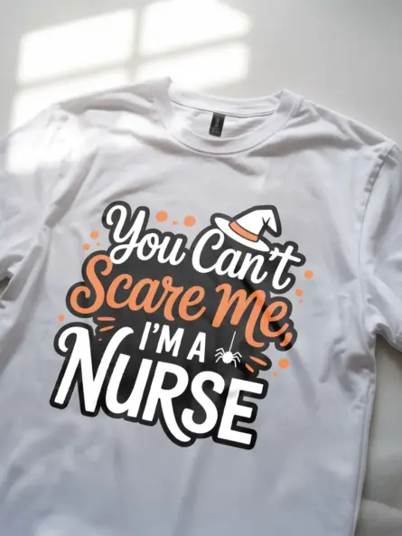 Halloween Nurse Tshirt – Funny &Spooky Witch Hat Tee for Nurses - Image 11