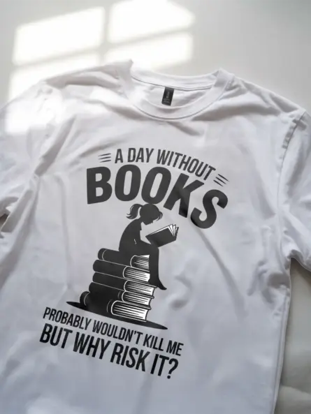 Bold Book Lover Shirt – Funny Reading Quote Tee for Girls - Image 11