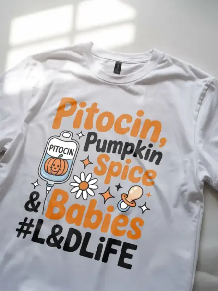 Adorable Labor and Delivery Nurse Fall Shirt - Image 11
