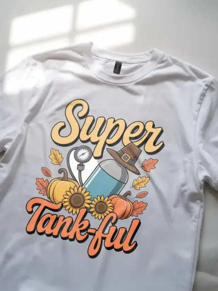 Super Tank-ful Thanksgiving Respiratory Therapist Shirt - Image 11