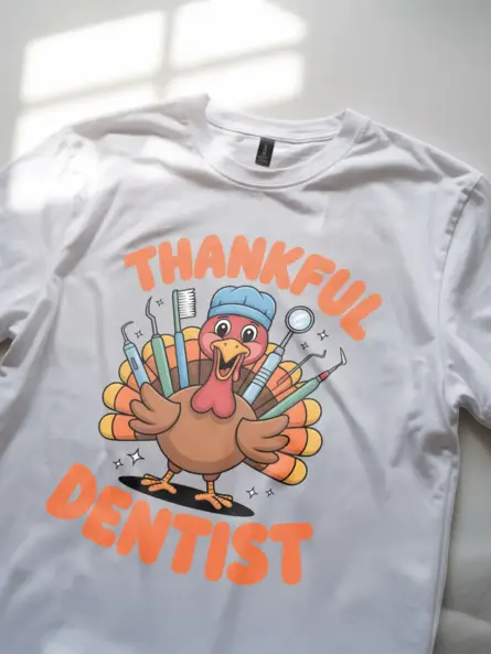 Funny Thankful Dentist T-Shirt – Cute Holiday Gift for Hygienists - Image 11