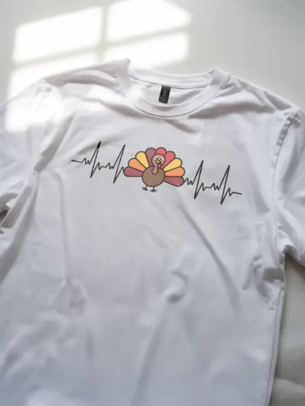 Thanksgiving Medical Shirt – Cute Turkey Heartbeat Tee for Nurses & Doctors - Image 11